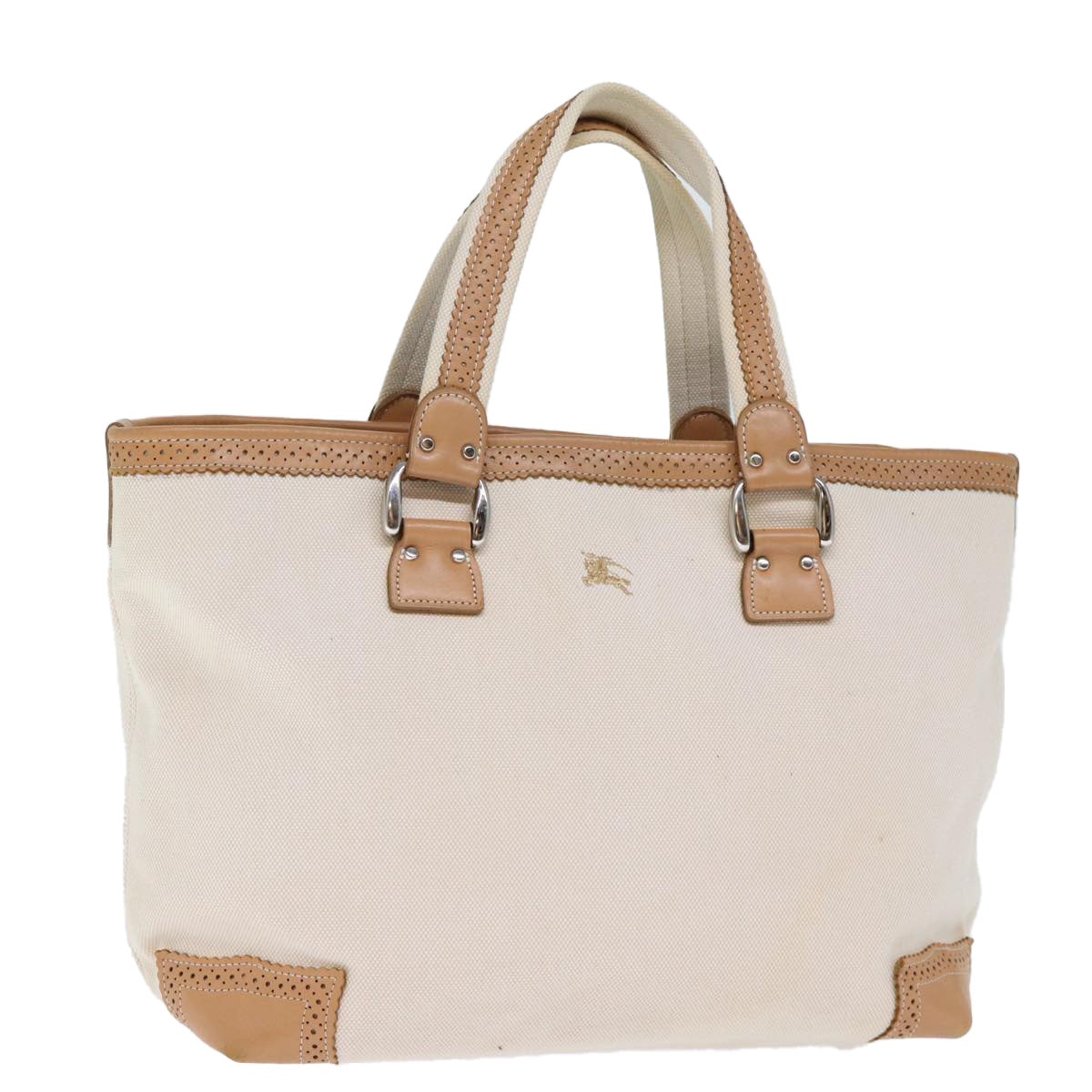 BURBERRY Blue Label Tote Bag Canvas Beige bs13947