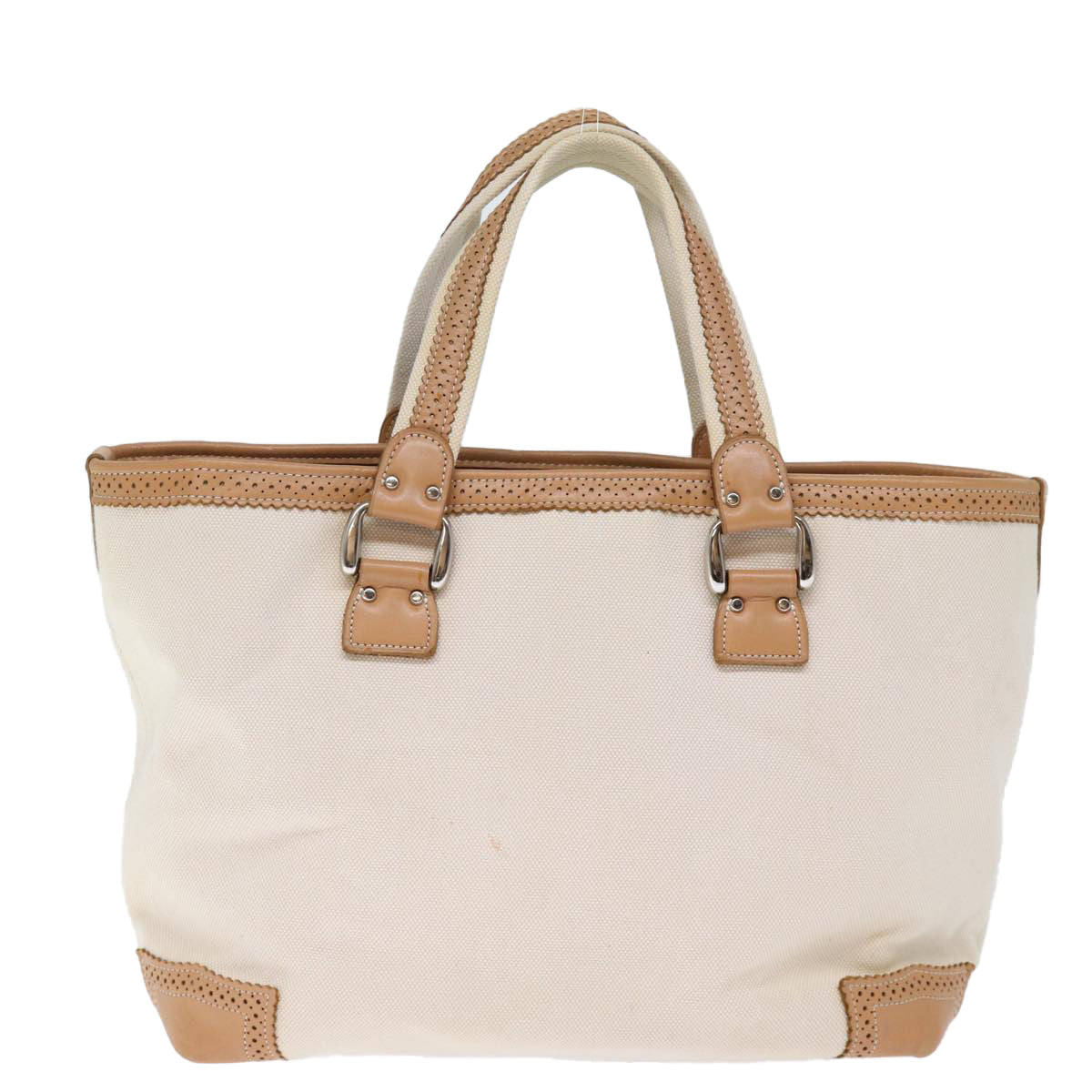 BURBERRY Blue Label Tote Bag Canvas Beige bs13947