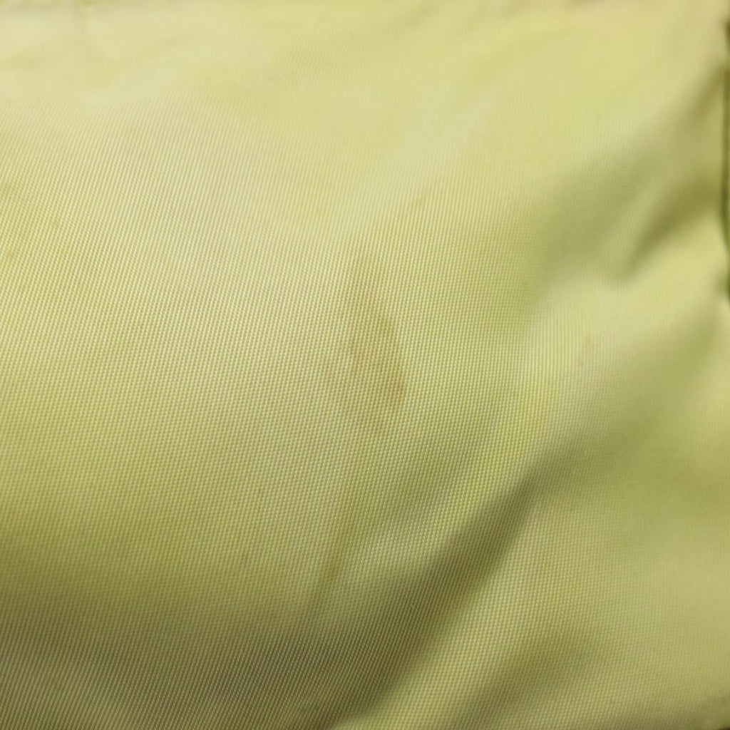 PRADA Accessory Pouch Nylon Lime Yellow Pink bs15411