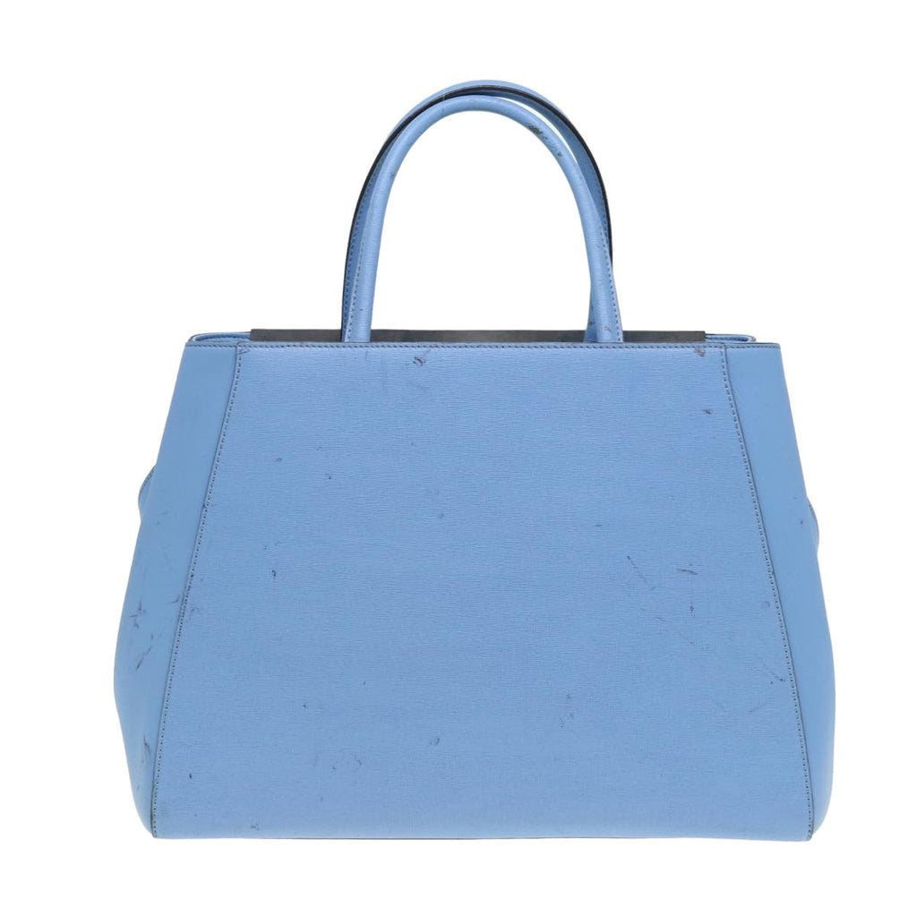 FENDI Hand Bag Leather 2way Blue bs16088