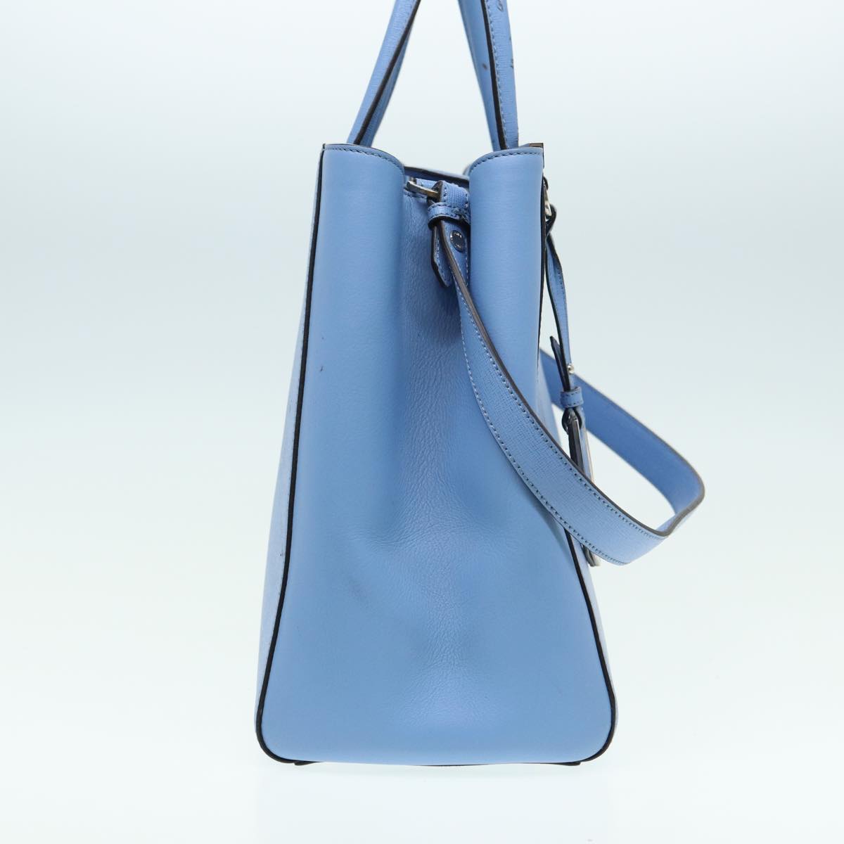 FENDI Hand Bag Leather 2way Blue bs16088