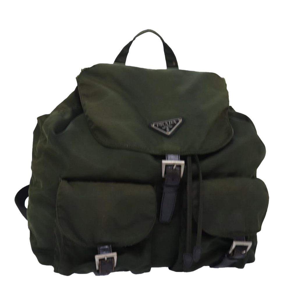 PRADA Backpack Nylon Khaki bs16382