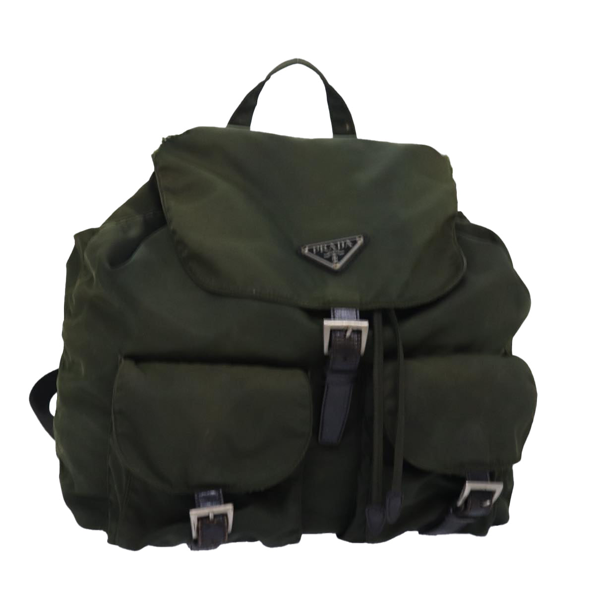 PRADA Backpack Nylon Khaki bs16382
