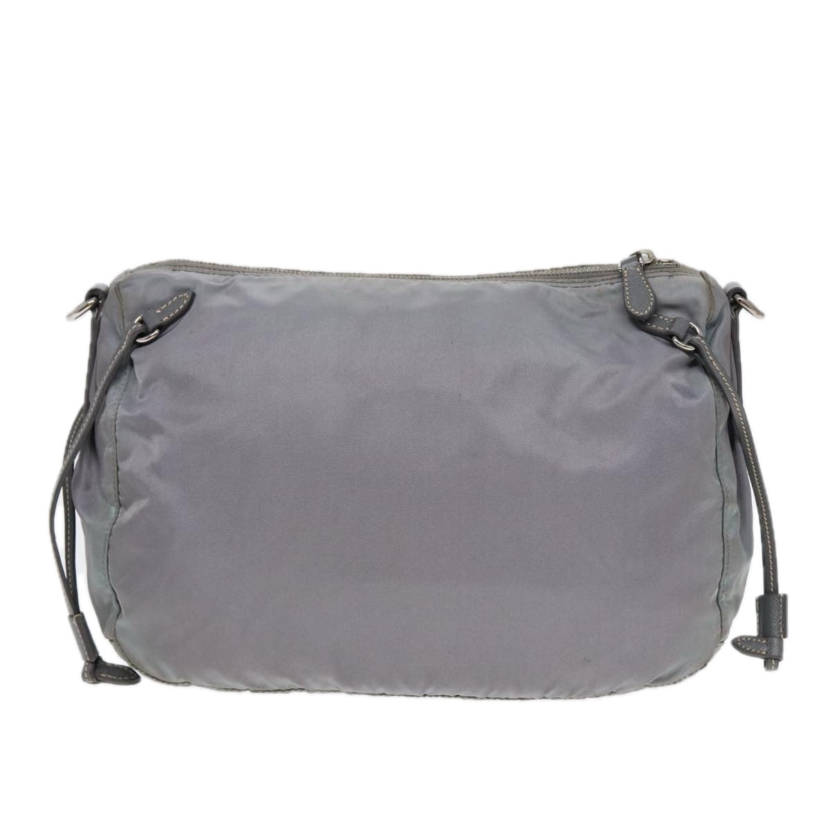PRADA Shoulder Bag Nylon Blue Silver bs16712
