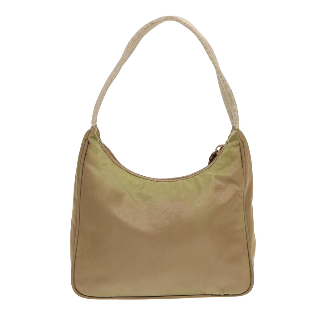 PRADA Hand Bag Nylon Beige bs16825