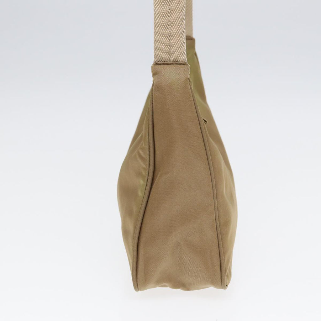 PRADA Hand Bag Nylon Beige bs16825