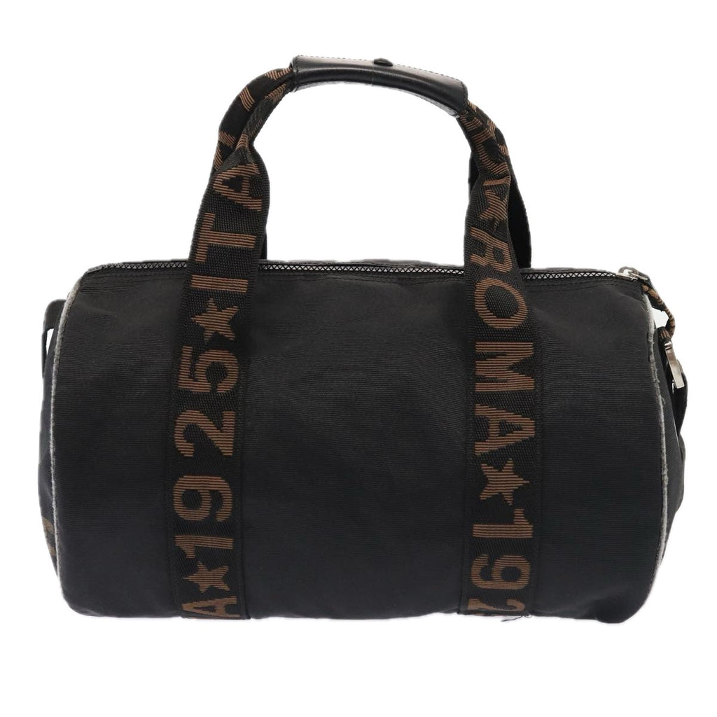 FENDI Hand Bag Canvas 2way Black Brown bs16831