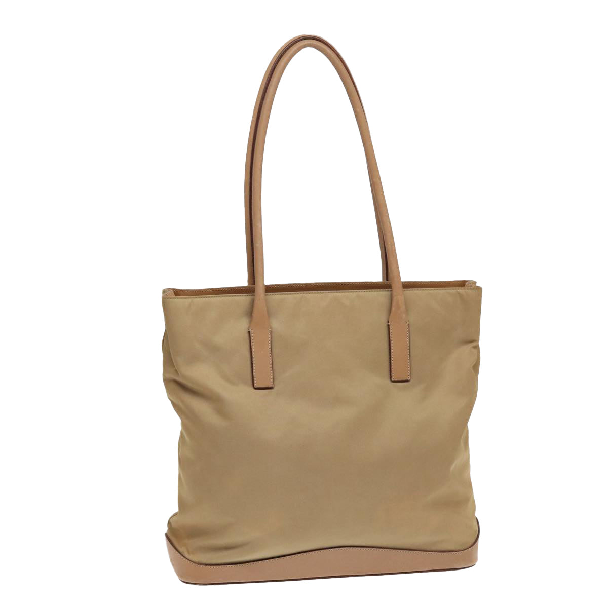 PRADA Tote Bag Nylon Beige bs16845