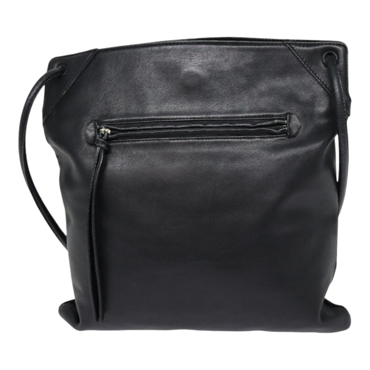 BURBERRY Blue Label Shoulder Bag Suede Leather Black bs17023