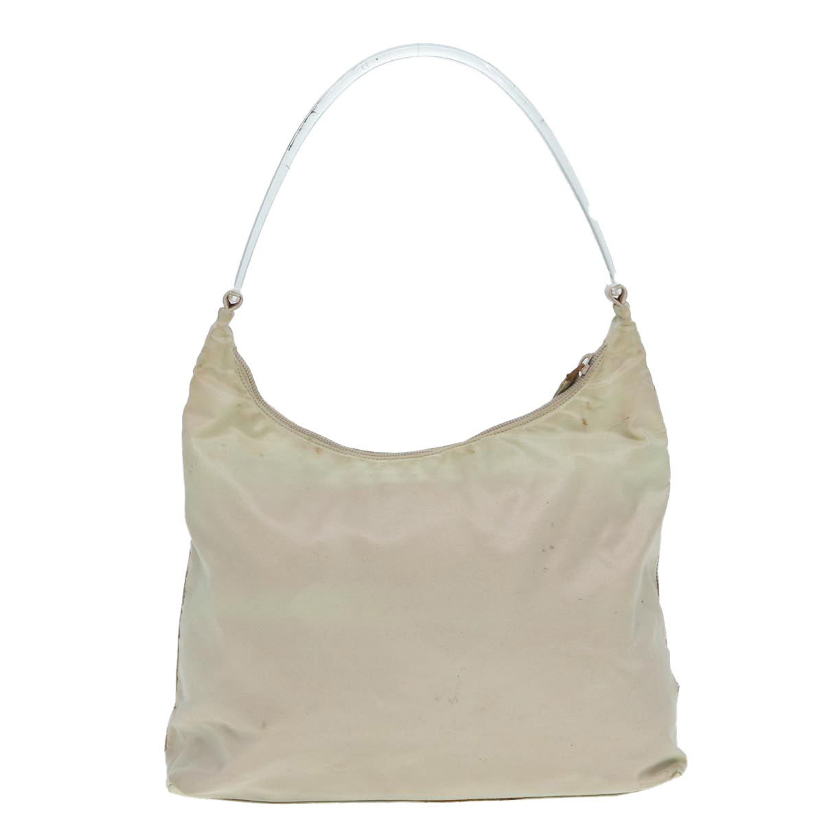 PRADA Hand Bag Nylon Beige bs17497