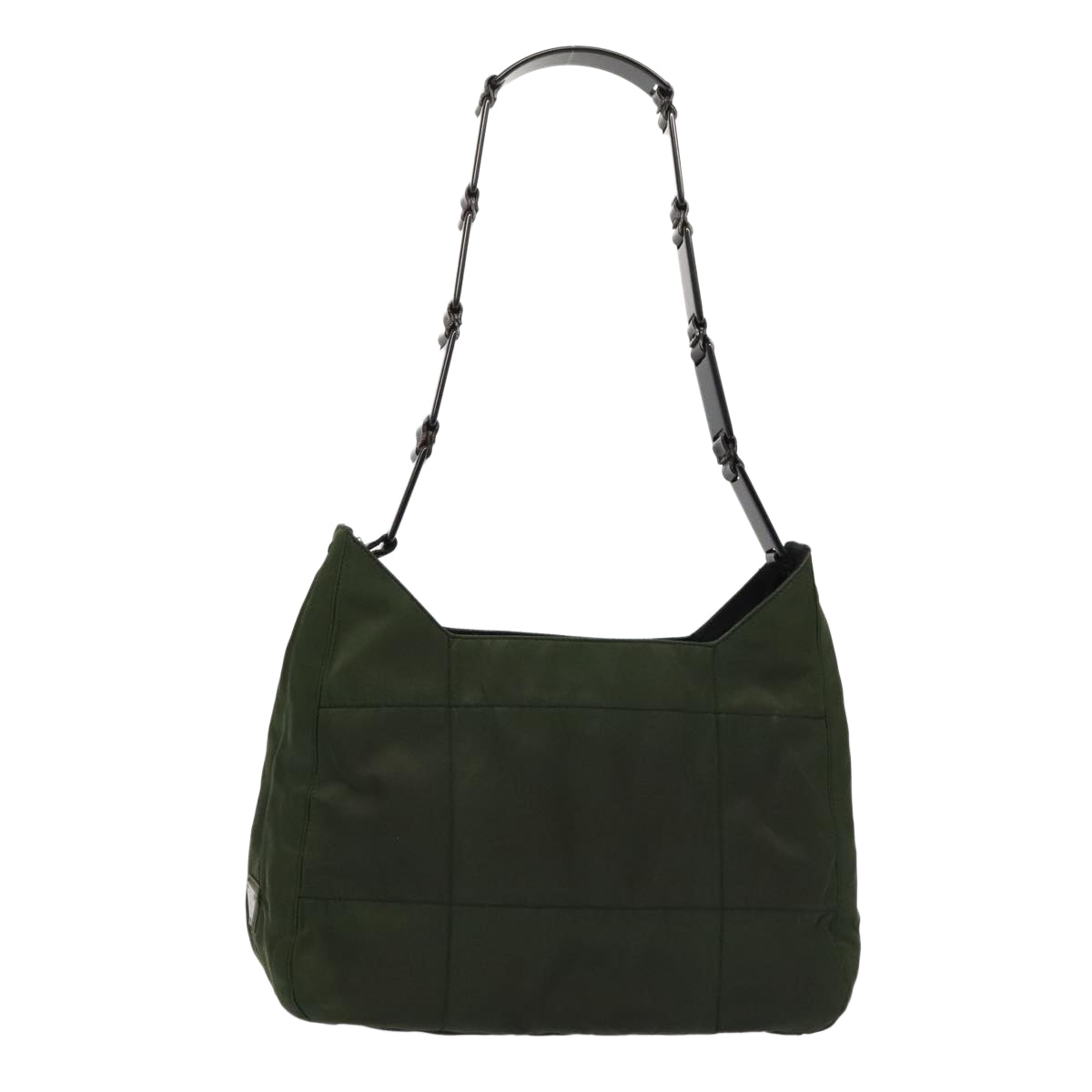 PRADA Shoulder Bag Nylon Green Black bs17519