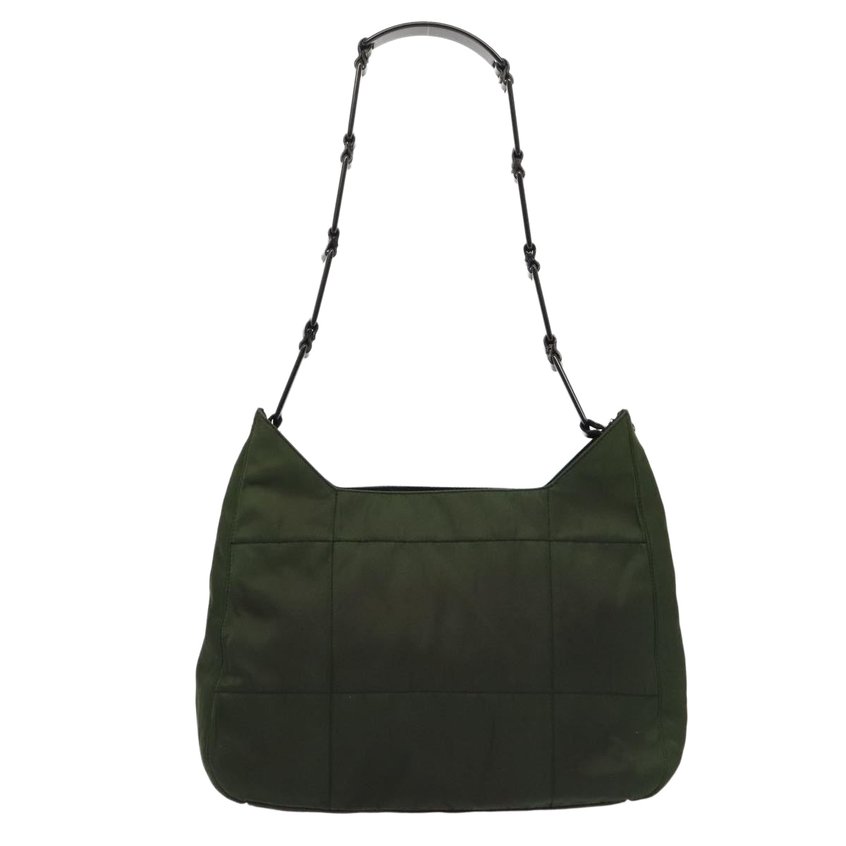 PRADA Shoulder Bag Nylon Green Black bs17519