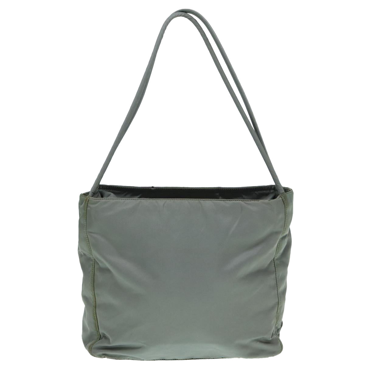 PRADA Tote Bag Nylon Gray Silver bs17648
