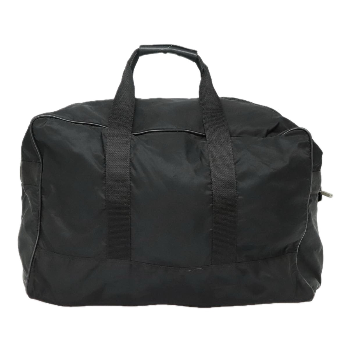 PRADA Boston Bag Nylon Black Silver bs18030