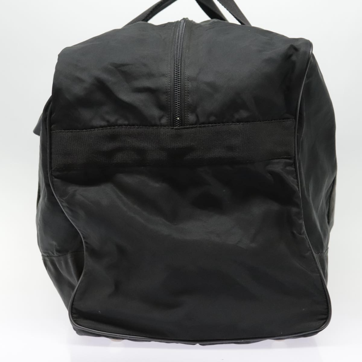 PRADA Boston Bag Nylon Black Silver bs18030