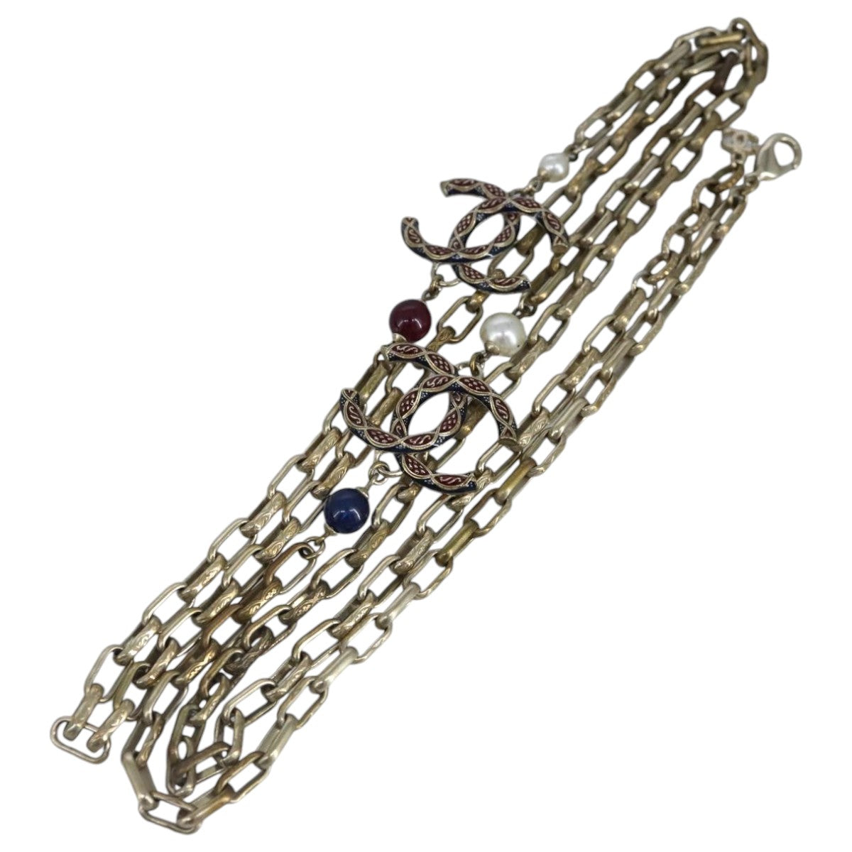 CHANEL Necklace metal Gold Tone CC bs19061