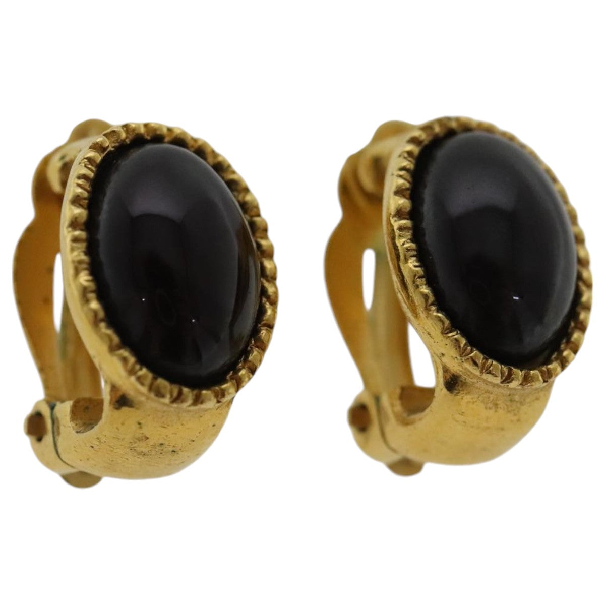 CHANEL Earring metal Gold Tone CC bs19064