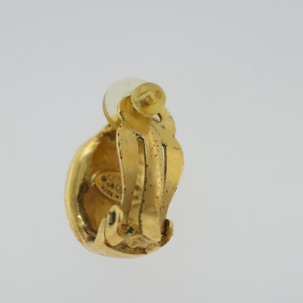 CHANEL Earring metal Gold Tone CC bs19064