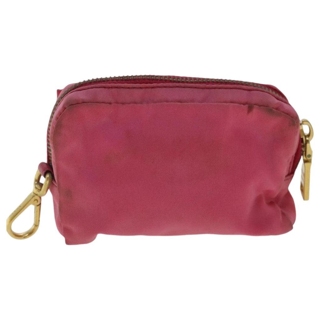 PRADA Pouch Nylon Pink Gold bs19124