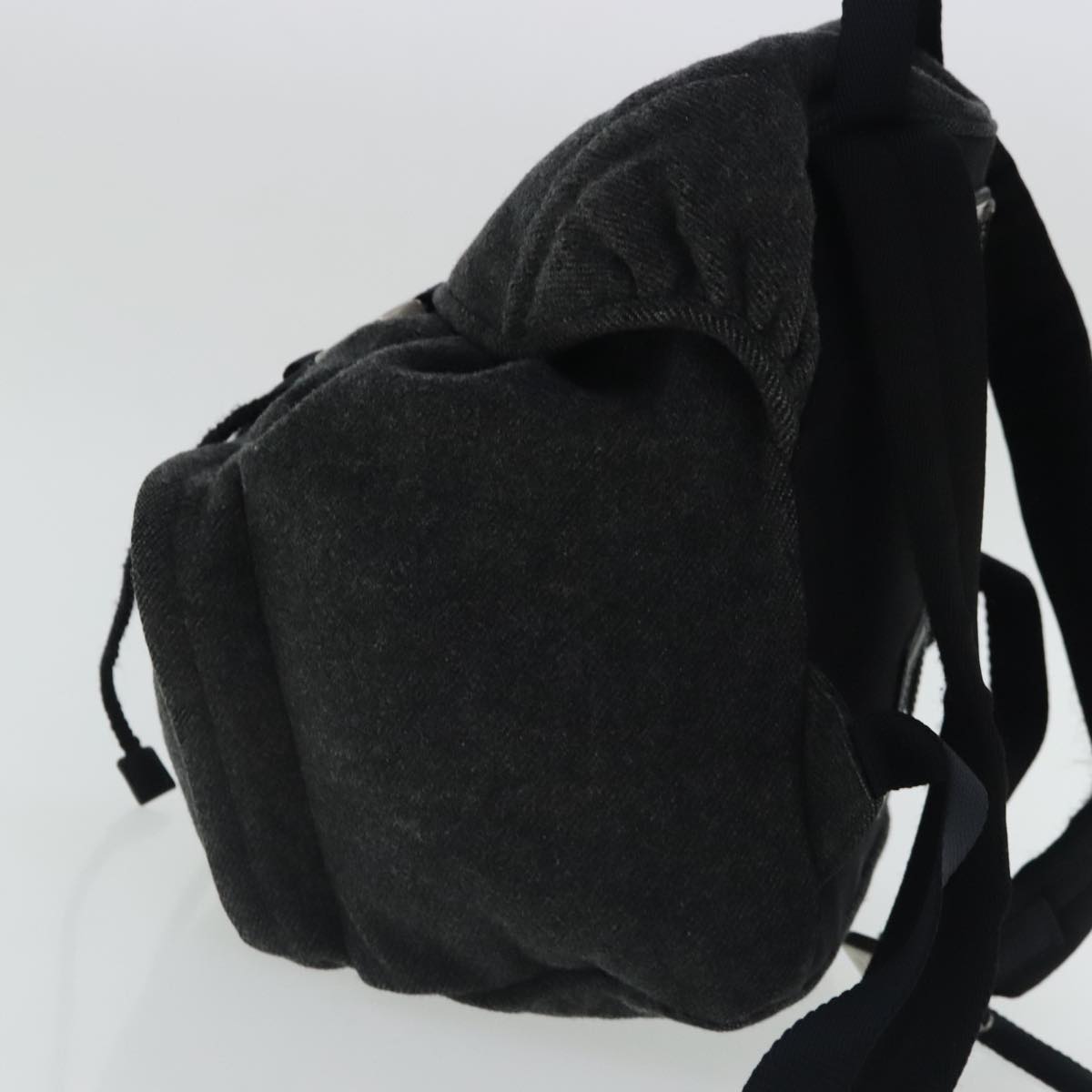 PRADA Backpack Wool Gray Silver bs19226