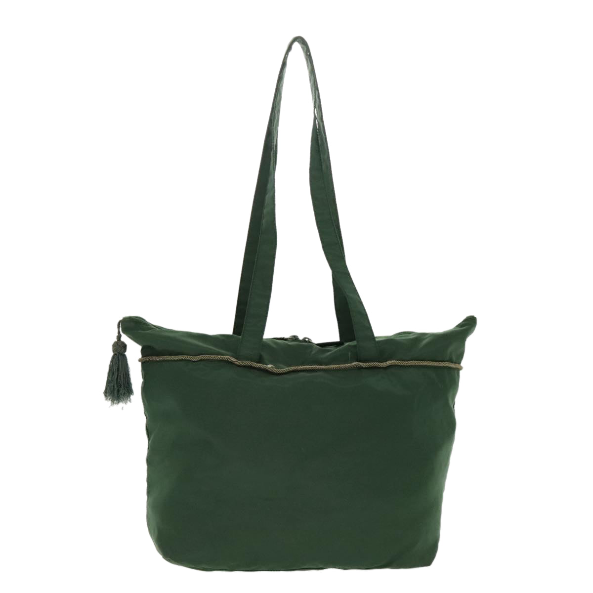PRADA Tote Bag Nylon Green Silver bs19345