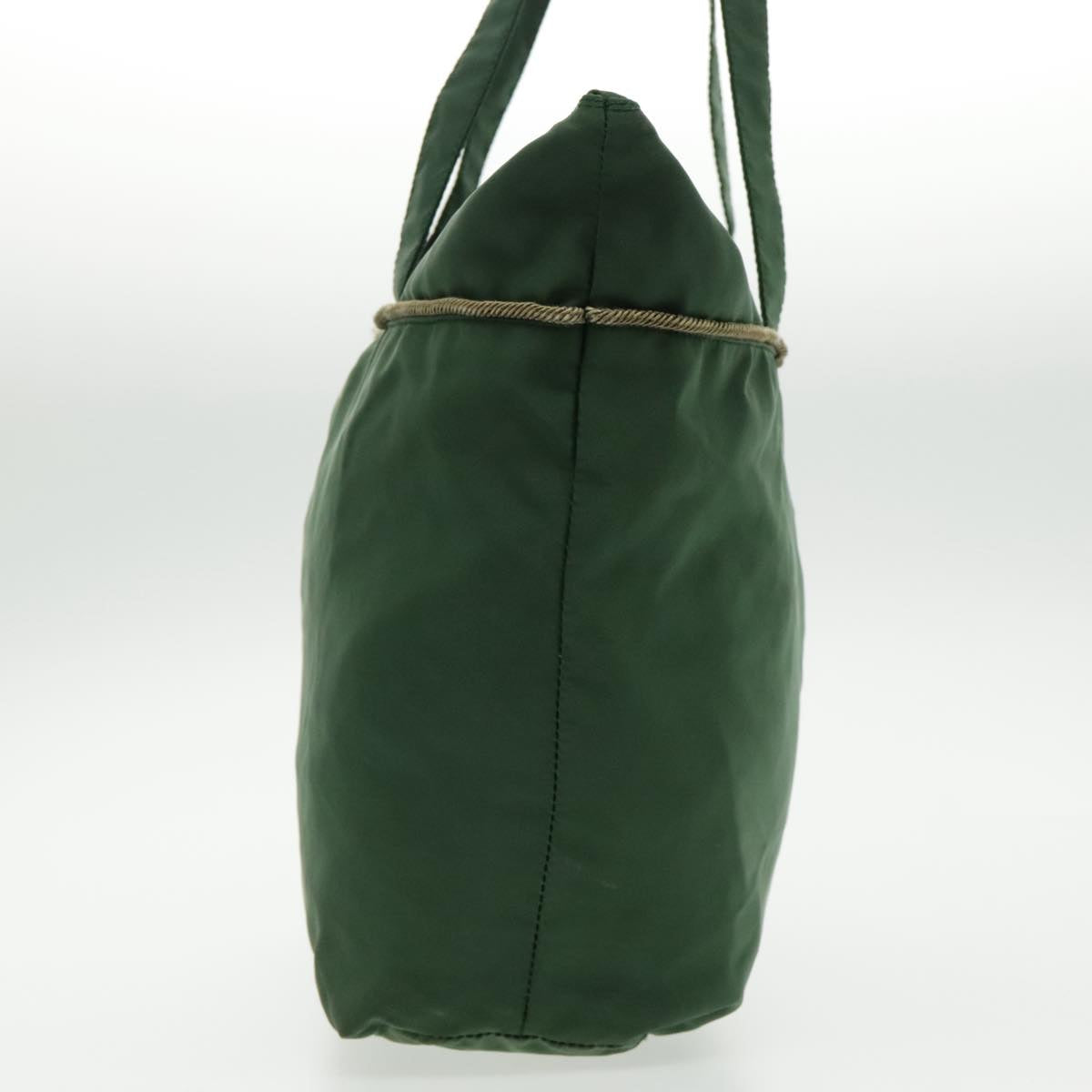 PRADA Tote Bag Nylon Green Silver bs19345