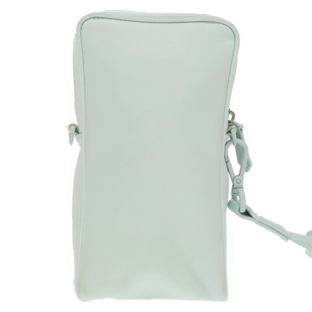 FENDI Shoulder Bag Nylon Light Blue Silver bs19694