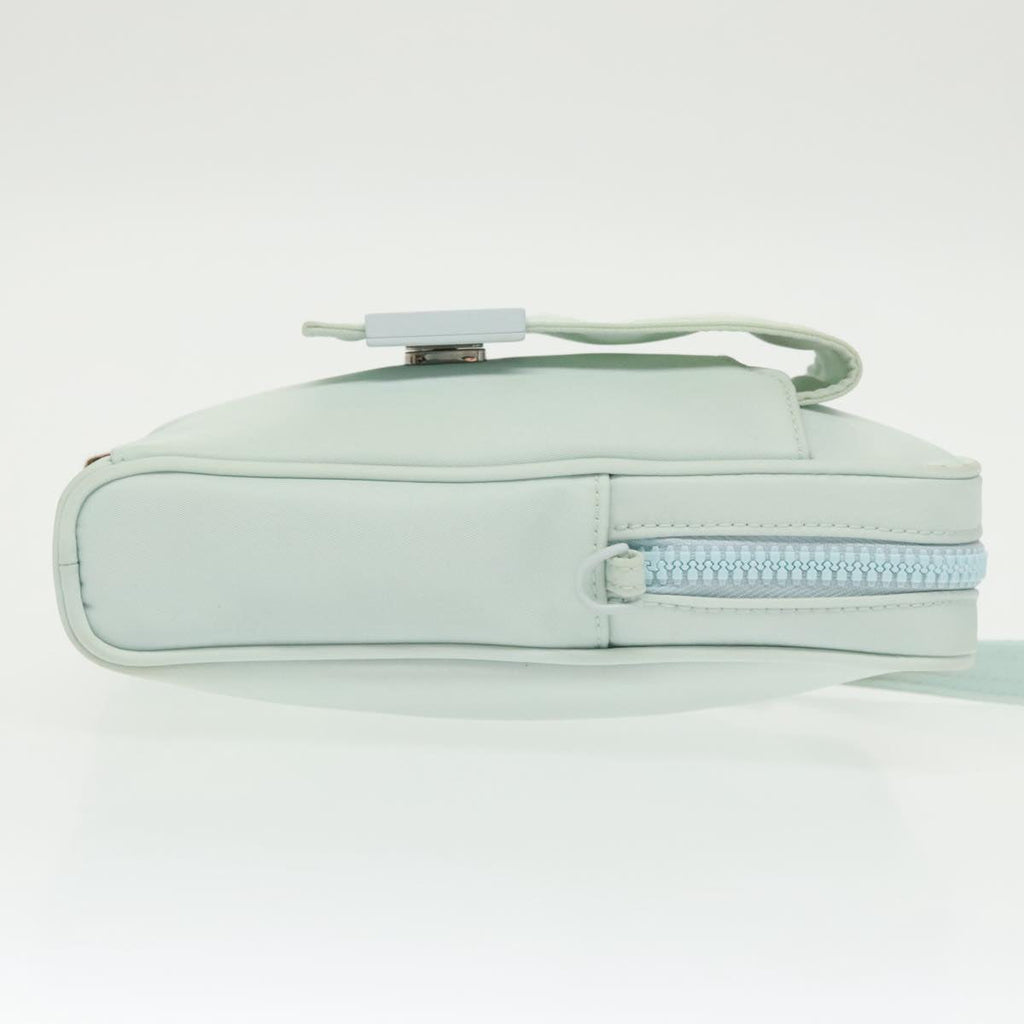 FENDI Shoulder Bag Nylon Light Blue Silver bs19694