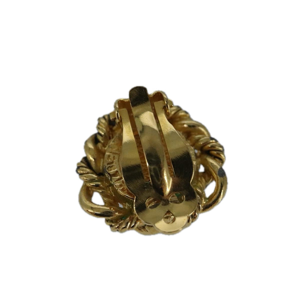 CHANEL Earring metal Gold CC bs20026