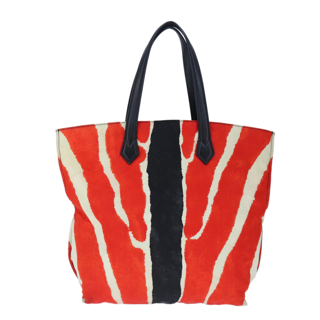 FENDI Tote Bag Nylon Red Silver bs20291