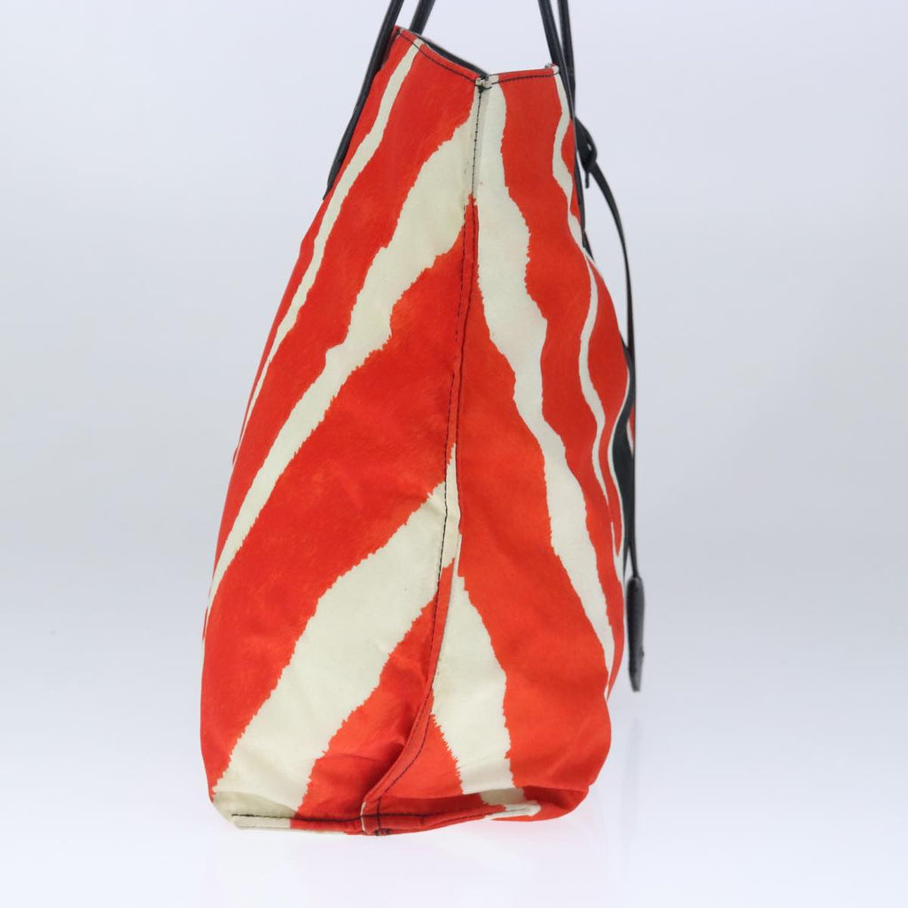 FENDI Tote Bag Nylon Red Silver bs20291