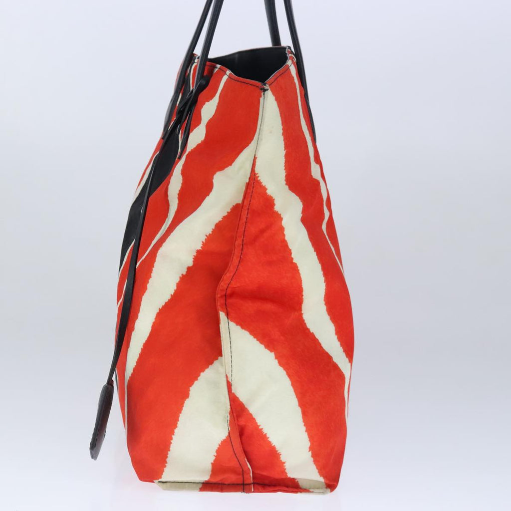 FENDI Tote Bag Nylon Red Silver bs20291