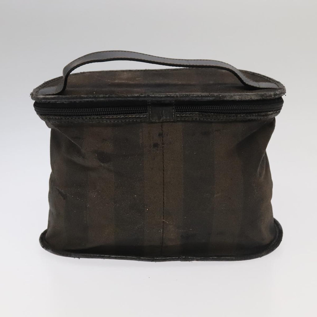 FENDI Pecan Canvas Vanity Pouch 2Set Black Brown bs20764