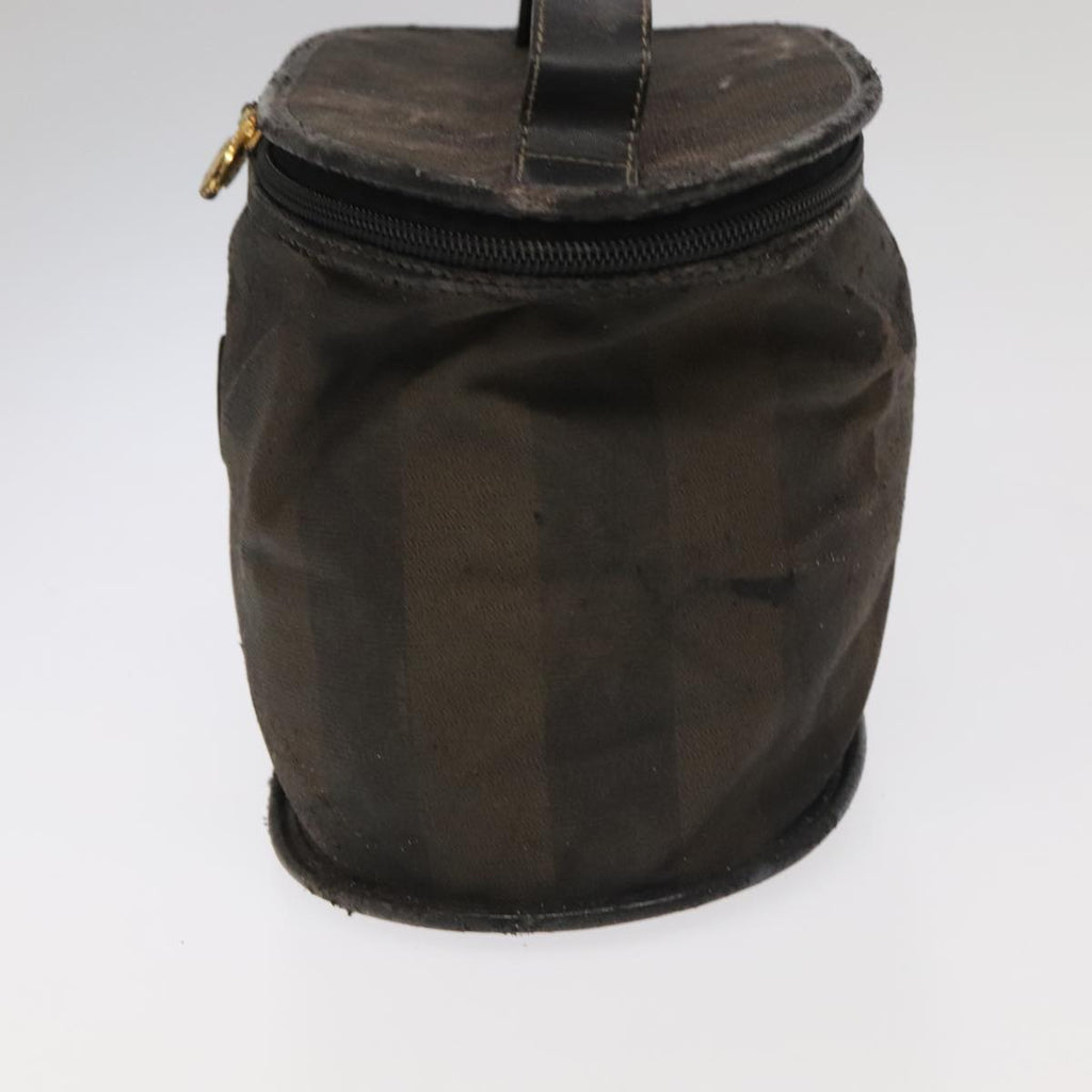 FENDI Pecan Canvas Vanity Pouch 2Set Black Brown bs20764