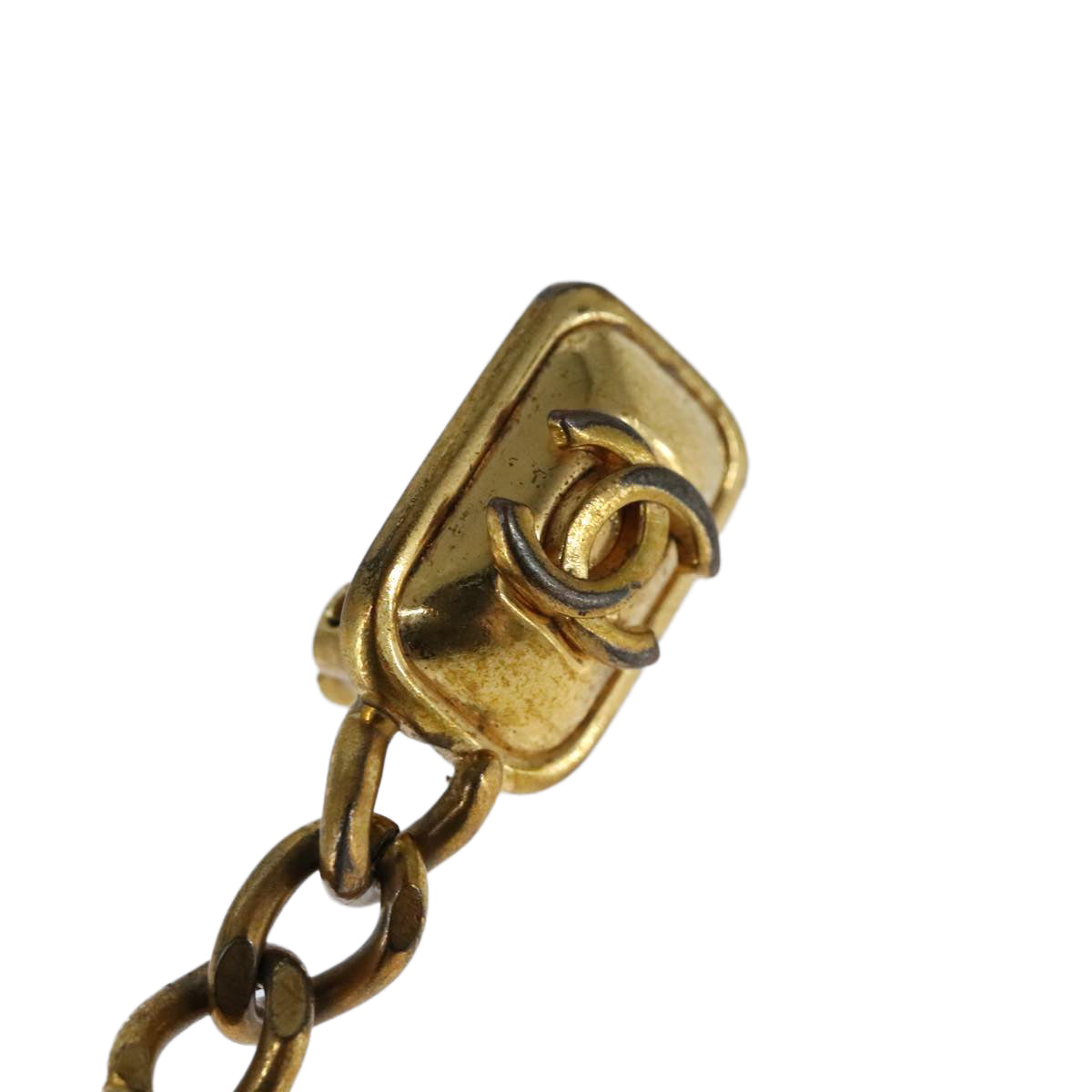 CHANEL Earring metal Gold Tone CC bs21164