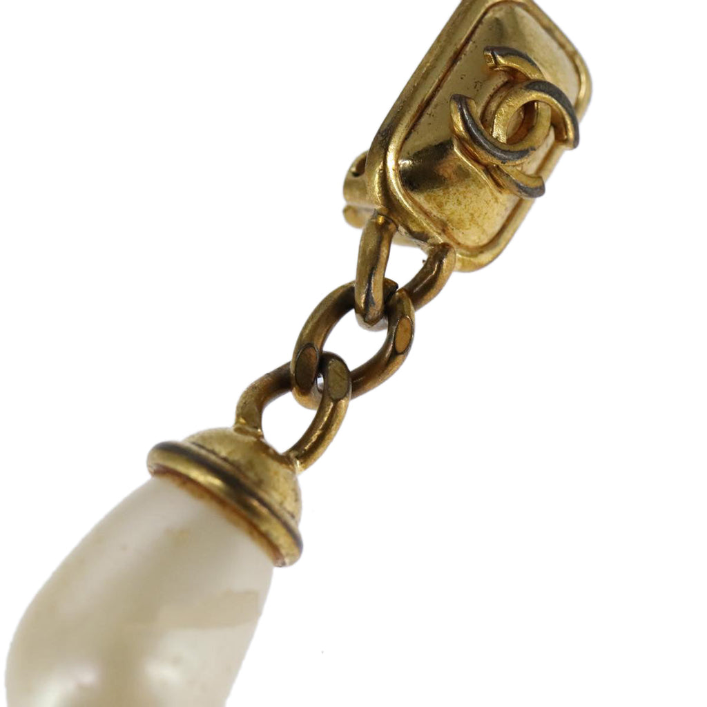 CHANEL Earring metal Gold Tone CC bs21164