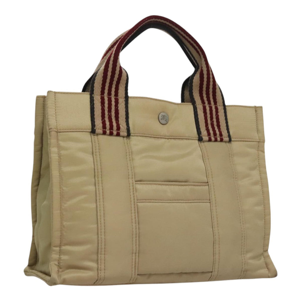 BURBERRY Blue Label Hand Bag Nylon Beige bs21643