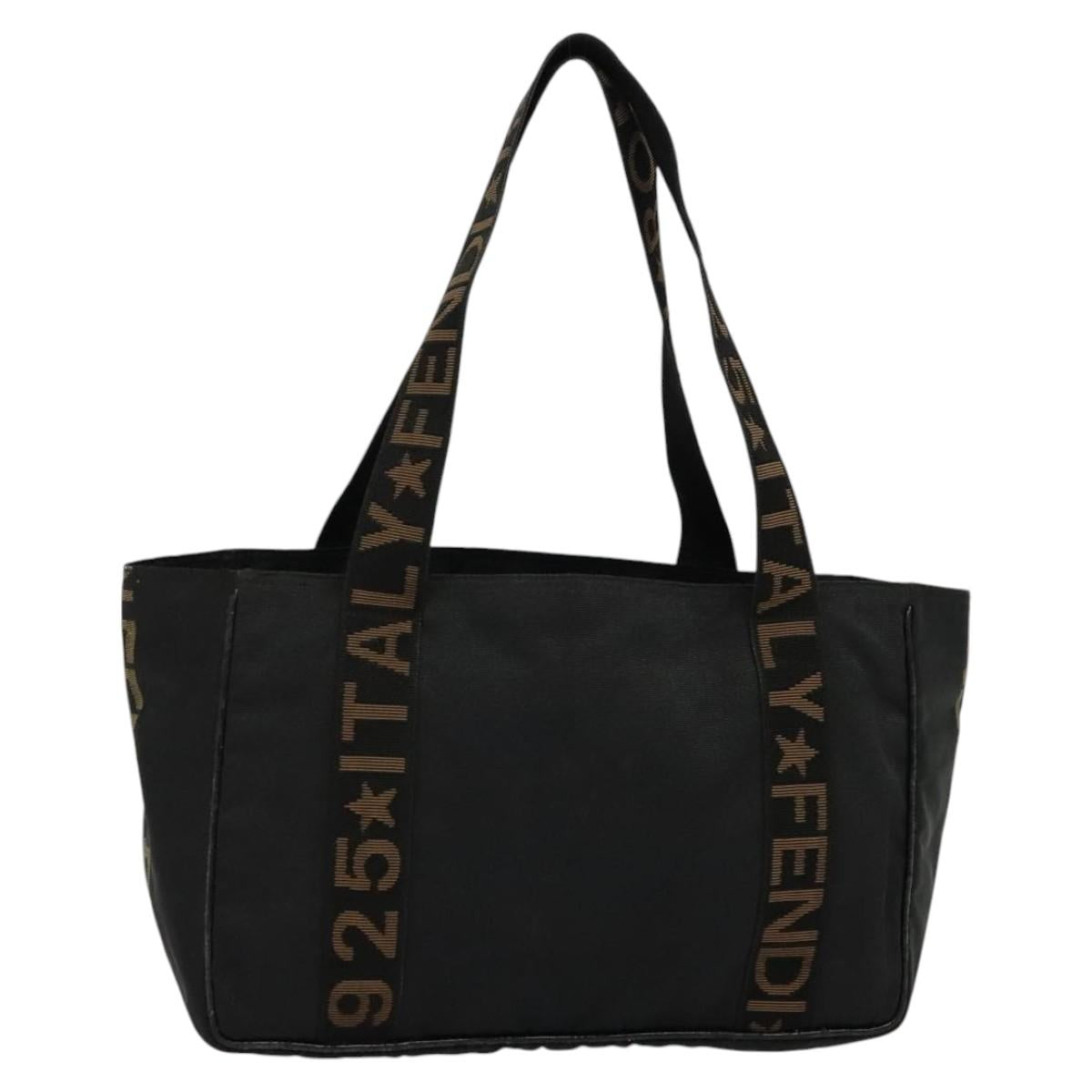 FENDI Tote Bag Canvas Black bs22301