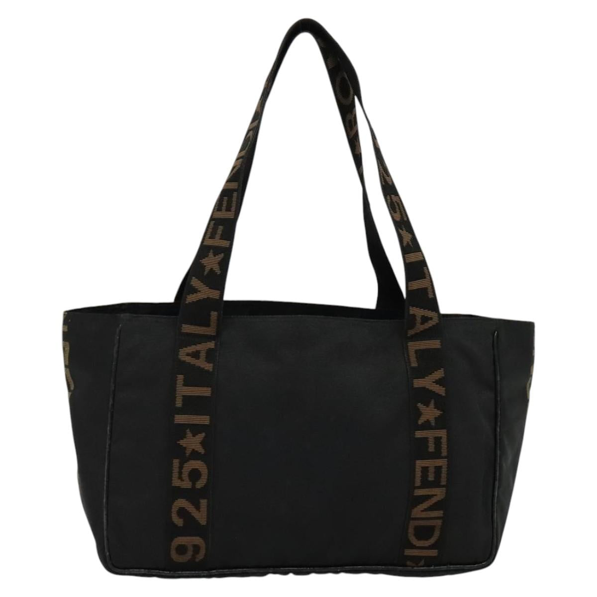 FENDI Tote Bag Canvas Black bs22301