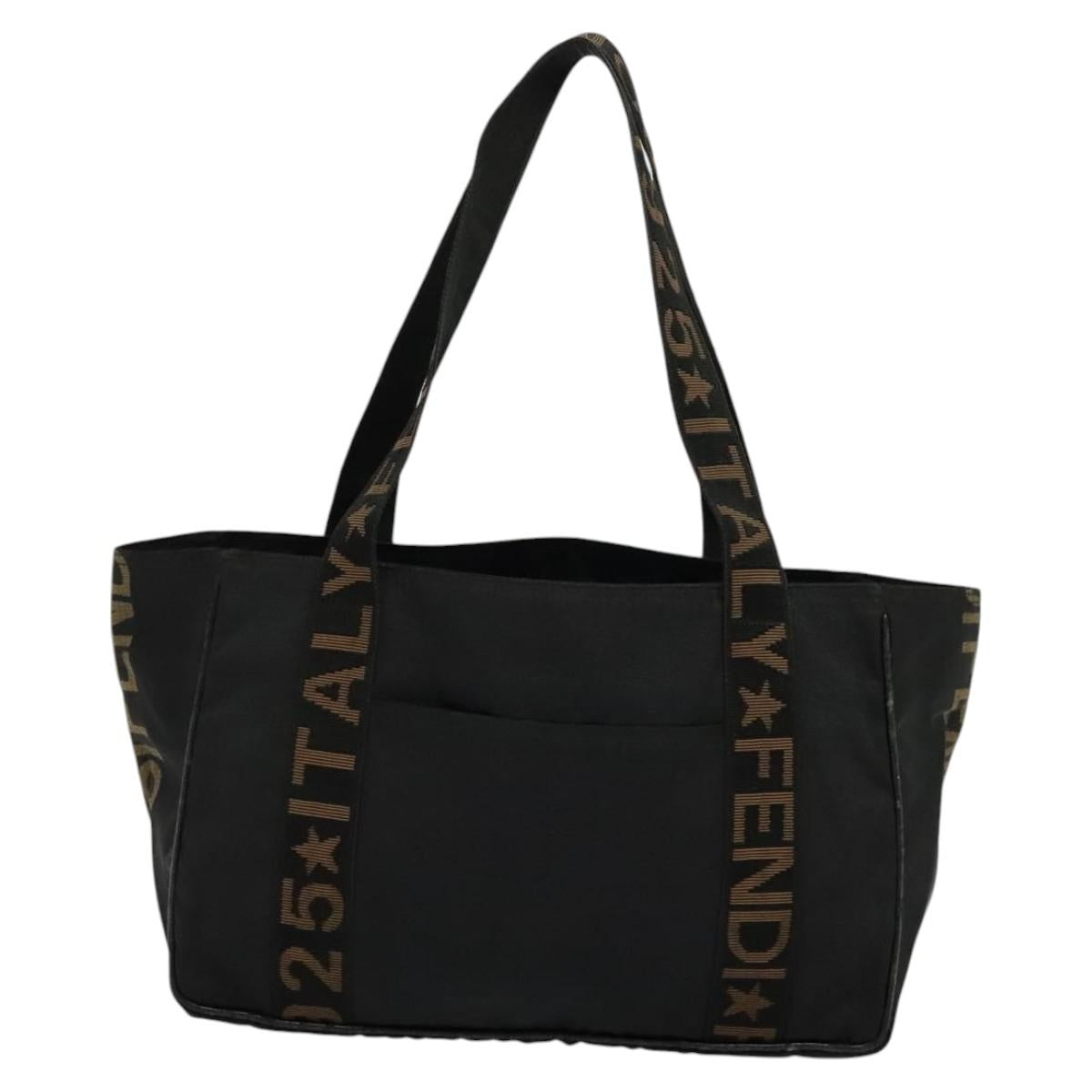 FENDI Tote Bag Canvas Black bs22301