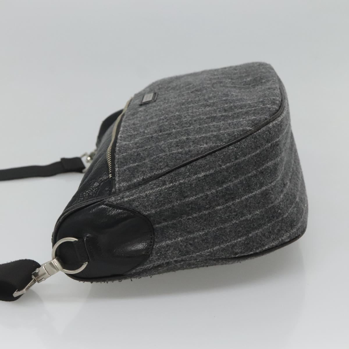 BURBERRY Black label Shoulder Bag Wool Gray bs23525