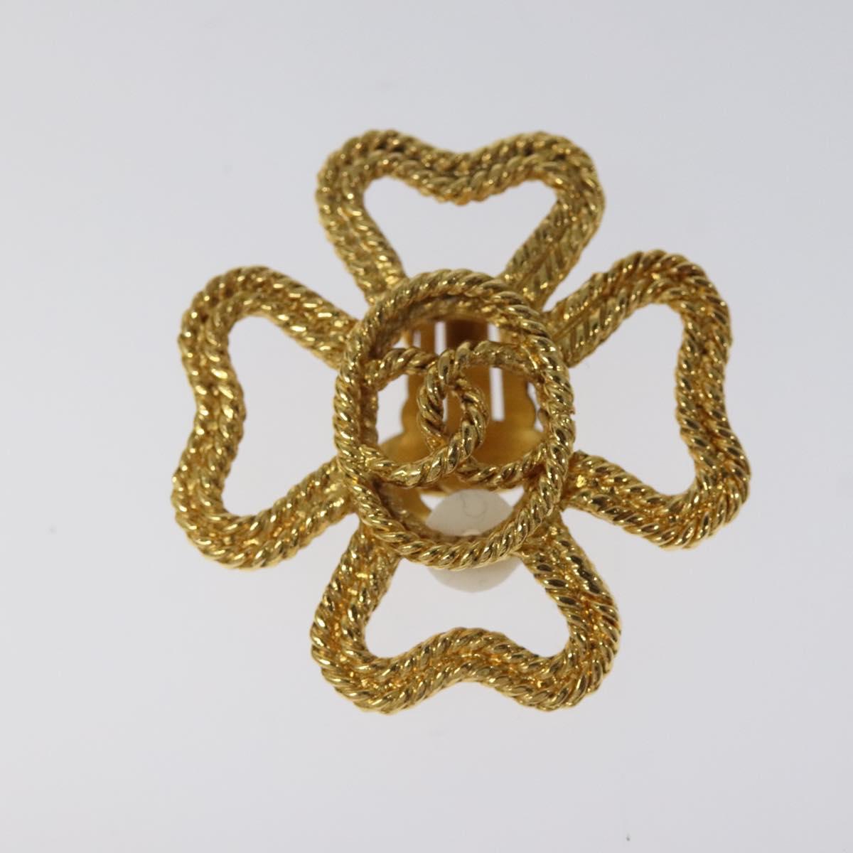 CHANEL COCO Mark Earring metal Gold CC bs23588V