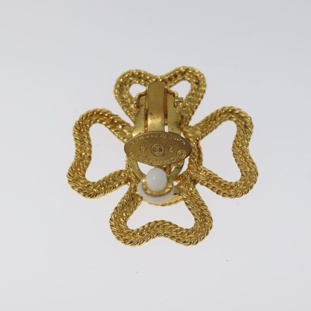 CHANEL COCO Mark Earring metal Gold CC bs23588V