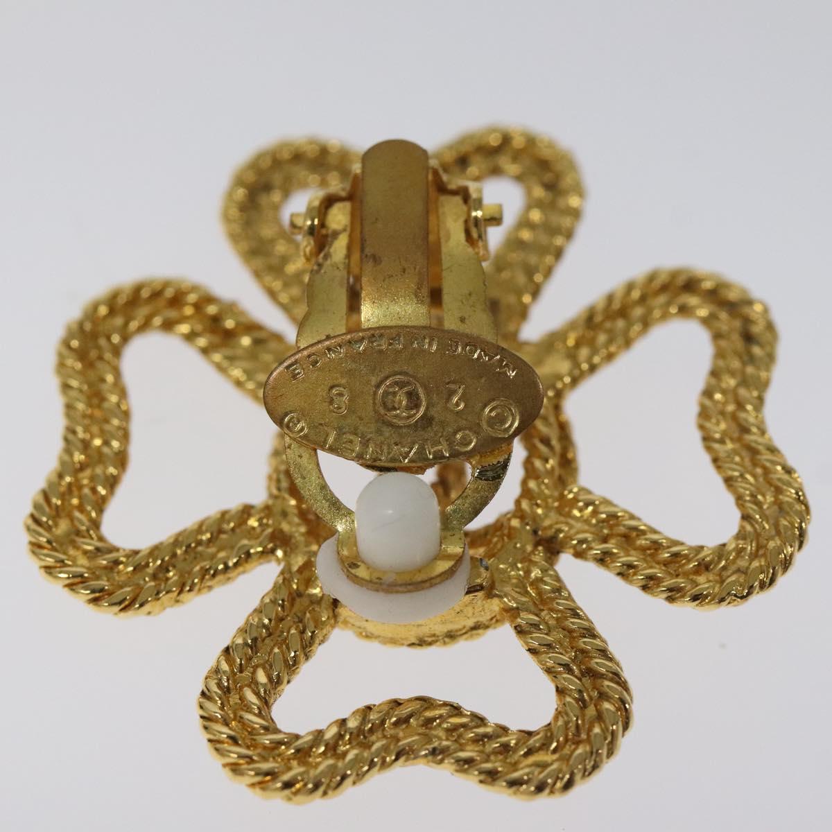 CHANEL COCO Mark Earring metal Gold CC bs23588V