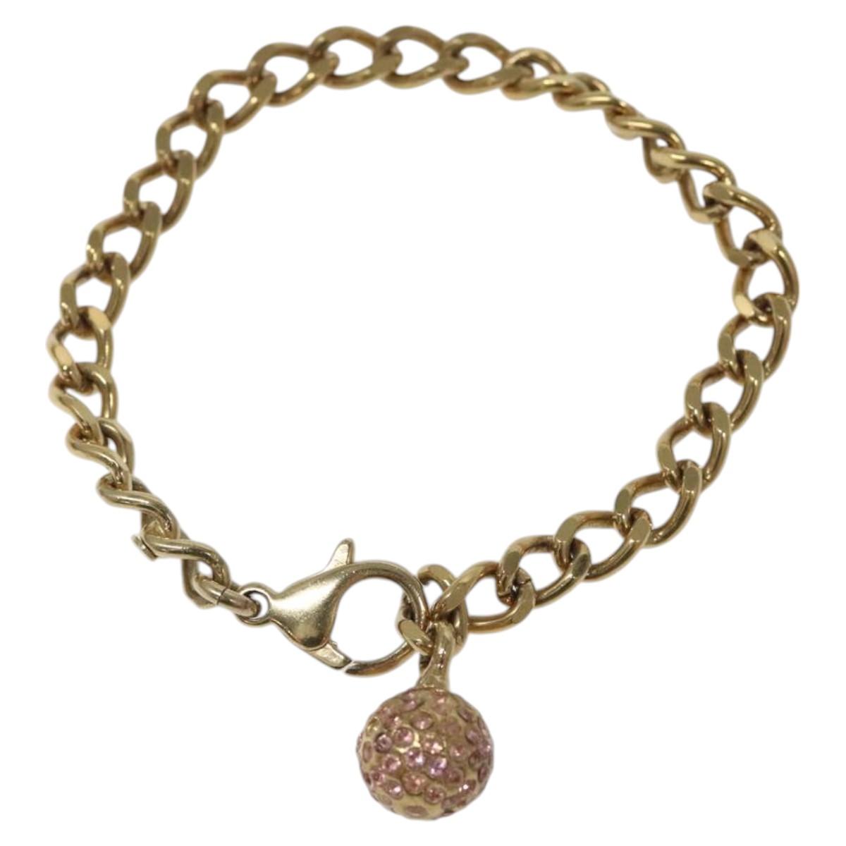 CHANEL Stone Bracelet metal Gold CC bs23590
