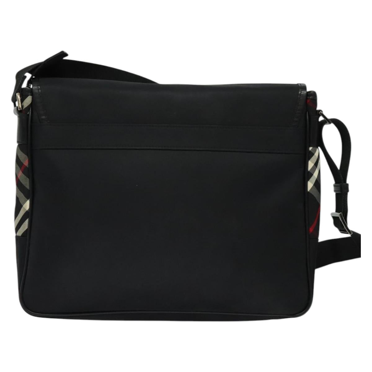 BURBERRY Black label Shoulder Bag Nylon Black bs23895