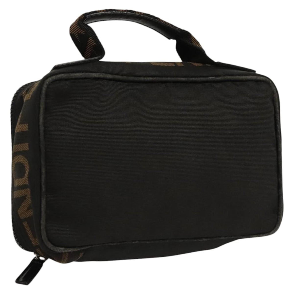 FENDI Hand Bag Canvas Black bs24044