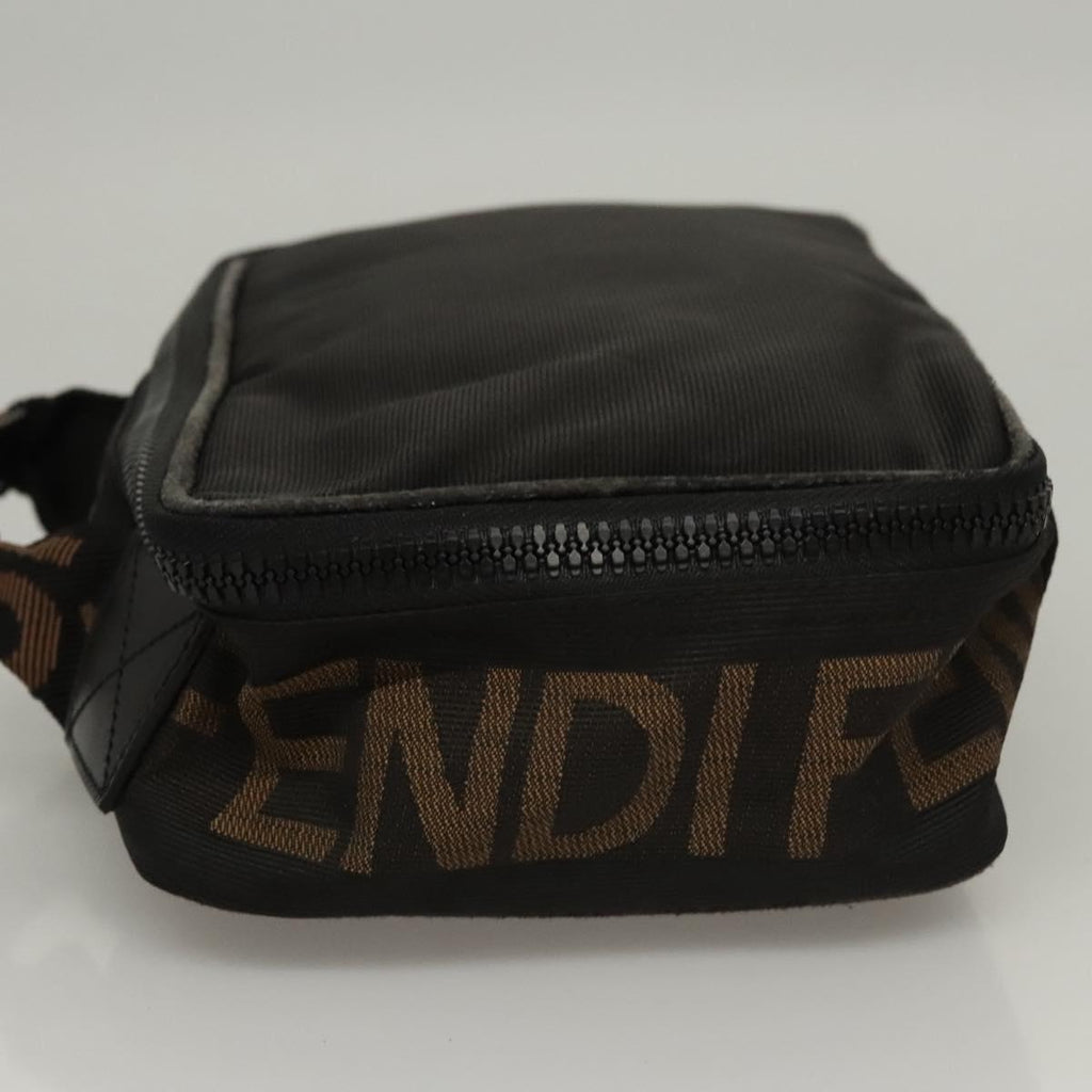 FENDI Hand Bag Canvas Black bs24044