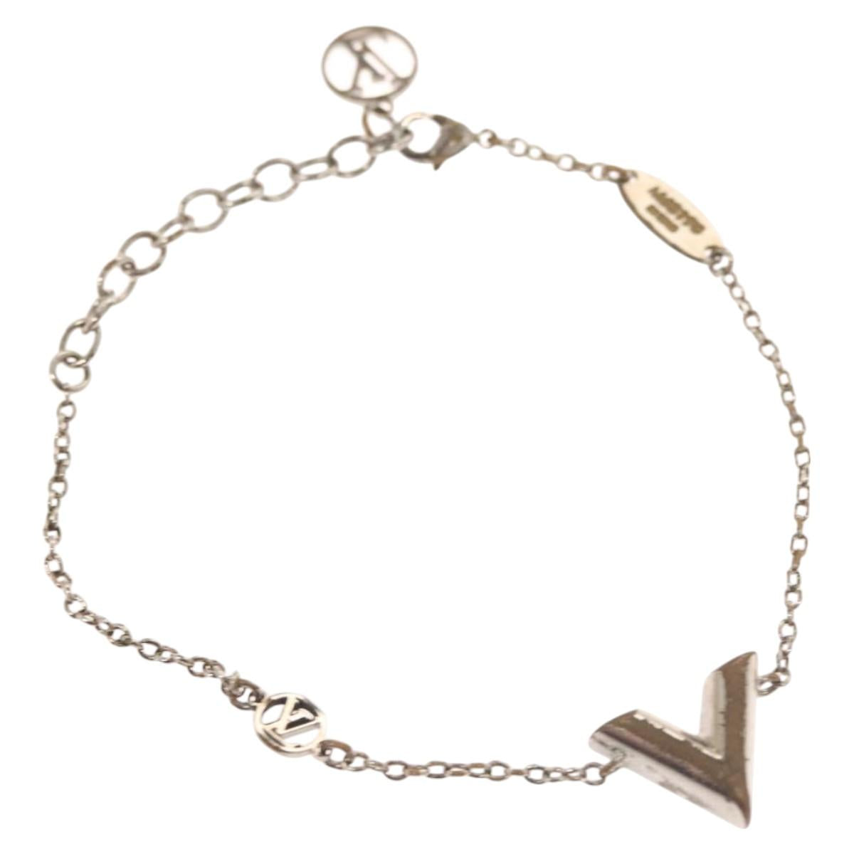 LOUIS VUITTON Essential V Bracelet metal Silver M63198 LV bs24242