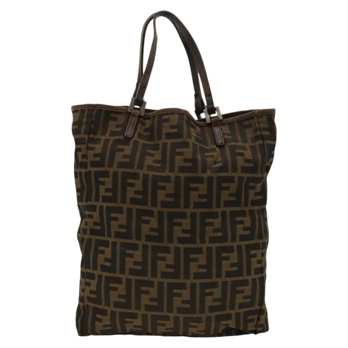 FENDI Zucca Canvas Tote Bag Brown bs24286